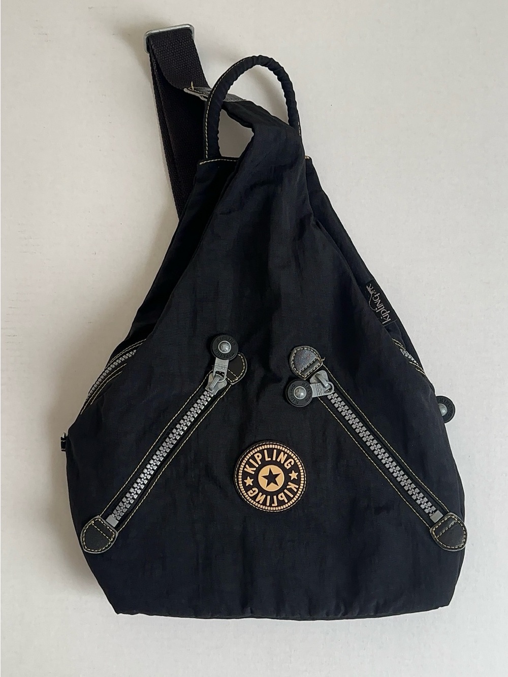 Kipling Shadow Effect Sling Backpack Urban Outfitters 2017 Black Nylon